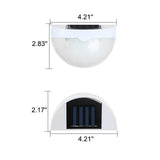SolarCrest LED Wandleuchte | Halbkreis-Design | Solarbetrieben | Wasserdicht | Zaun- und Außenbeleuchtung