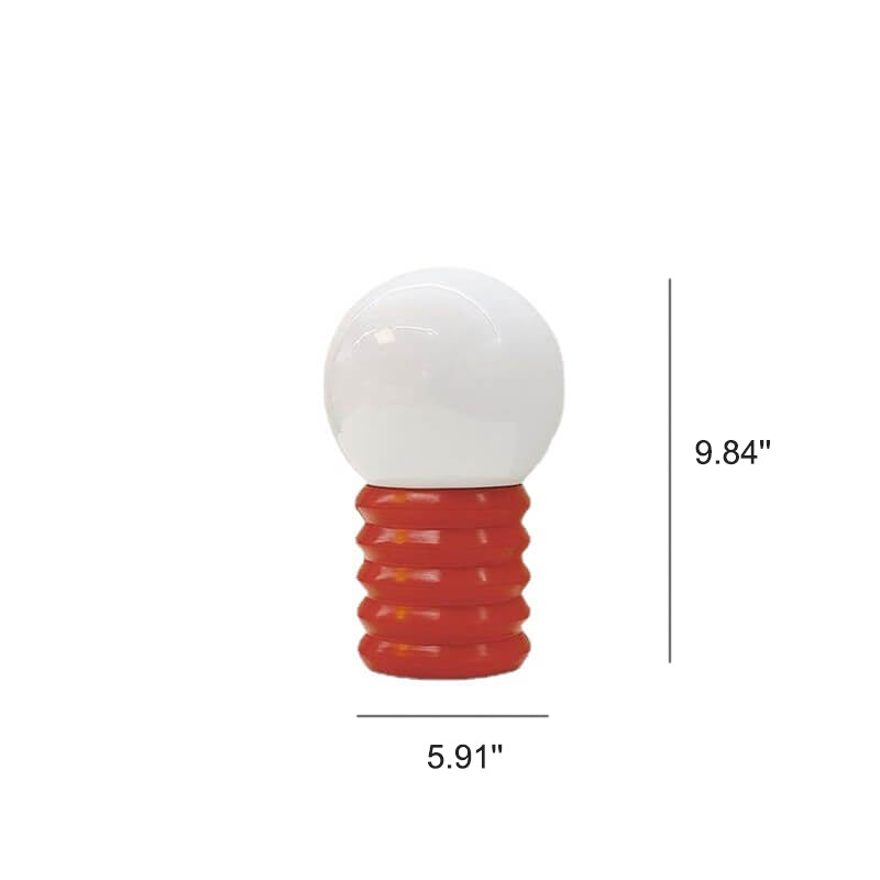 Glazaire Vintage Glas Tischlampe | Massives Design | Stimmungsvolle Beleuchtung | Deko für Zuhause