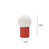 Glazaire Vintage Glas Tischlampe | Massives Design | Stimmungsvolle Beleuchtung | Deko für Zuhause