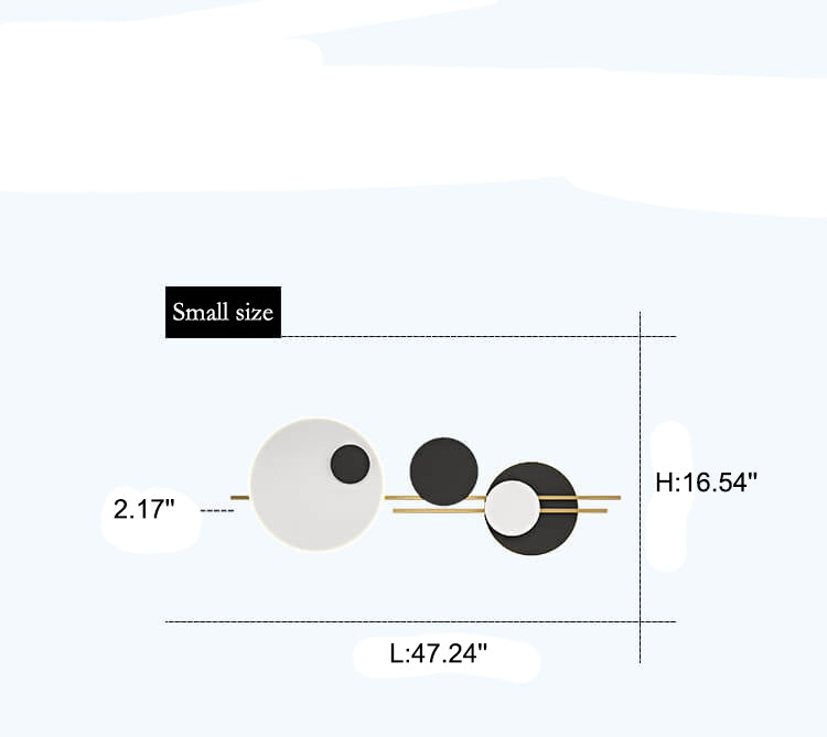 NovaGlide LED Wandlampe | Modernes Runddesign | Minimalistisch & Dekorativ | Metall Wandbeleuchtung