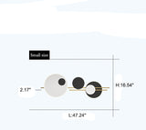 NovaGlide LED Wandlampe | Modernes Runddesign | Minimalistisch & Dekorativ | Metall Wandbeleuchtung