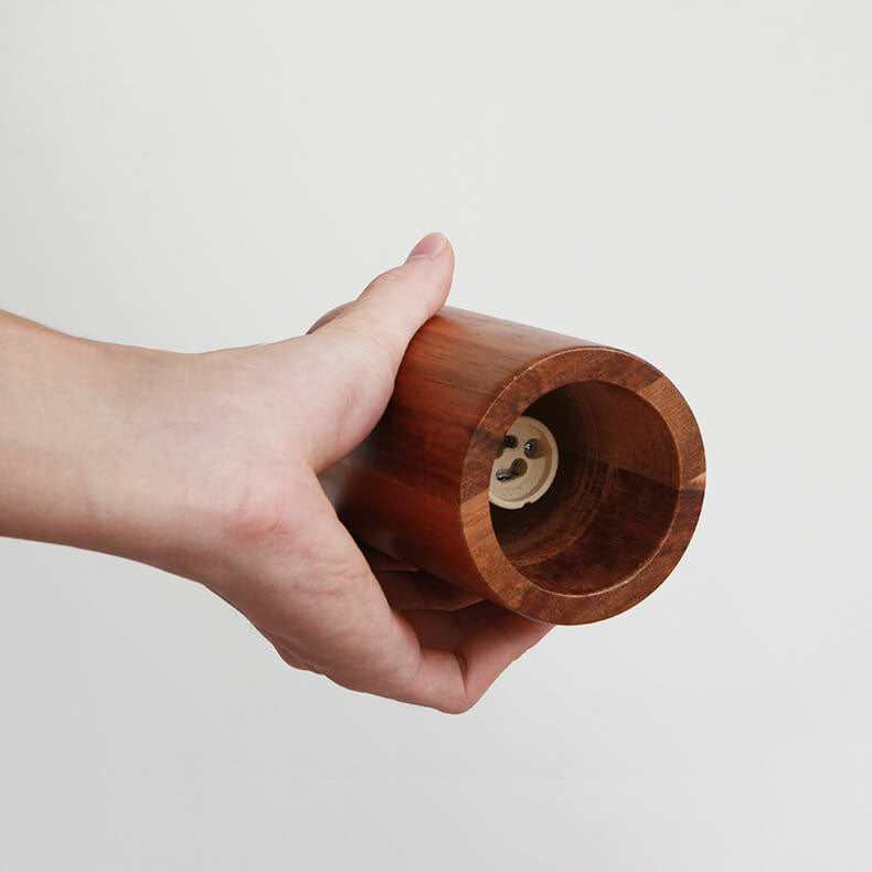 LumeWood Zylinder Pendelleuchte | Kleines Holzdesign | 1-Licht | Minimalistisches Design | Für Zuhause und Büro