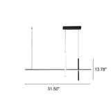 Modern Minimalist Long Line LED Chandelier
