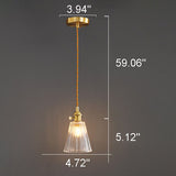 Bellux Glas Pendelleuchte | Modernes Glockenschirmdesign | Messingoptik | 1-flammig | Luxuriöse Beleuchtung