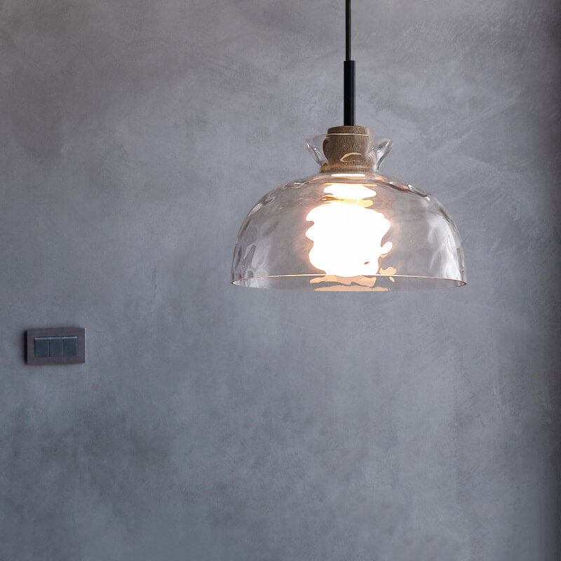 LumaCrystal Nordic Pendelleuchte | Klar geriffeltes Glas | 1-Licht | Skandinavisches Design | Deko für Zuhause