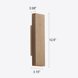 LumoLog Japanischer Minimalistischer Rotierender LED Wandstrahler | Holzoptik | Dimmbar | Modernes Design für Zuhause