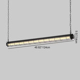 Lynteris Insel-Leuchte | Modernes Industrie-Design | Acryl & Metall | 1/2-flammig | Esszimmer-Beleuchtung