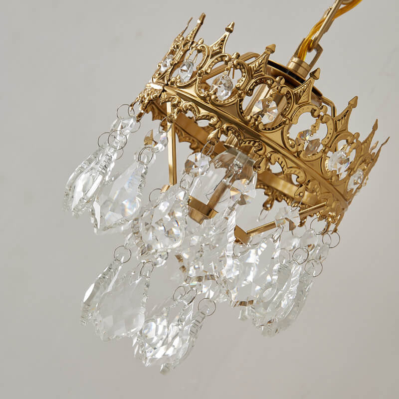 Crysoria Crystal Wandlampe | Vintage Design | Luxus Wandleuchte | Kristallkrone | Dekoratives Licht