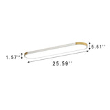 LumiForm Minimalistische LED Deckenleuchte | Rechteckige Ringform | Dimmbar & Modernes Design