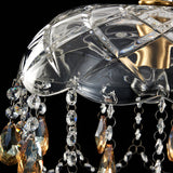 CrystalVive Pendelleuchte | Luxus Kristallkuppel | Moderne 1-Licht Hängelampe | Elegante Beleuchtung für Zuhause