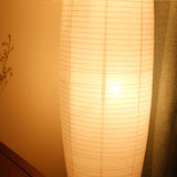 LumoStyle Nordic Design Stehlampe | Reispapier Säulenlampe | Stimmungsvolles, Doppelt Licht | Modernes Dekor