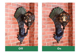 Solario Vintage Outdoor Wandlampe | Europäisches Pfauen-Design | Wetterfest | Hochwertige Außenbeleuchtung