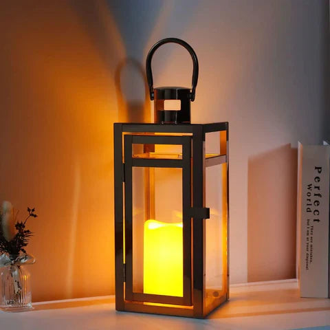 LanternaLuxe Kerzenlaternen 3er-Set | Outdoor Laternen für Garten & Terrasse | Elegantes Design | Windlicht