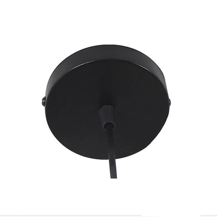 RattanLume Pendelleuchte | Nordisches Rattandesign | 1-Licht Muschelkuppel | Natürliche Eleganz für Ihr Zuhause