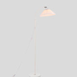 LumiFlair Minimalist Stehlampe | LED Lichtquelle | Verstellbar | Beige & Weinrot | Modernes Design