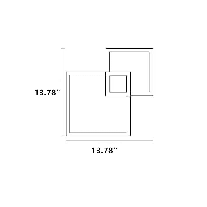 GlowForma Minimalistische LED Wandleuchte | Quadratisches Design aus Eisen | Modern & Energiesparend | Perfekt für Wohnzimmer & Schlafzimmer