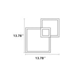 GlowForma Minimalistische LED Wandleuchte | Quadratisches Design aus Eisen | Modern & Energiesparend | Perfekt für Wohnzimmer & Schlafzimmer