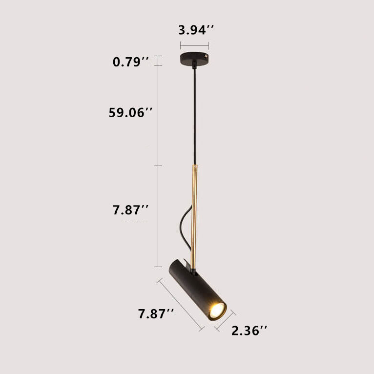 GlintBeam LED Spotlight Hängeleuchte | Minimalistisches Design | Gold | Modern & Funktional | Warmes Licht
