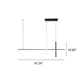 Modern Minimalist Long Line LED Chandelier