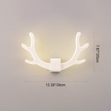 LumiAntler LED Wandleuchte | Nordisches Geweihdesign | Modernes Acryl | Warmes & Kaltes Licht | Kreative Wandlampe