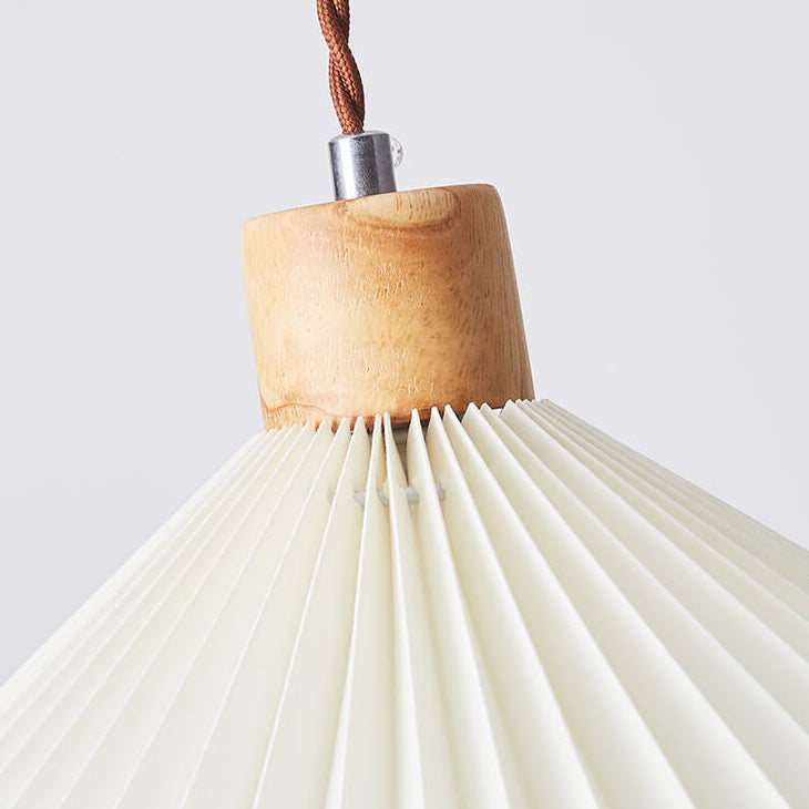 Eleglite Nordic Design Pendelleuchte | Minimalistischer Stil | Gefalteter Lampenschirm | 1-Licht Hängelampe