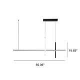 Modern Minimalist Long Line LED Chandelier