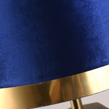 LustreOval Tischlampe | Modernes Luxusdesign | Goldene Ovalbasis & Stoffschirm | 1-Licht Tischleuchte für stilvolle Räume