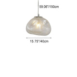 CloudNova Glas Pendelleuchte | Modernes Design | Einzigartiger Wolken-Look | Stimmungsvolle Beleuchtung