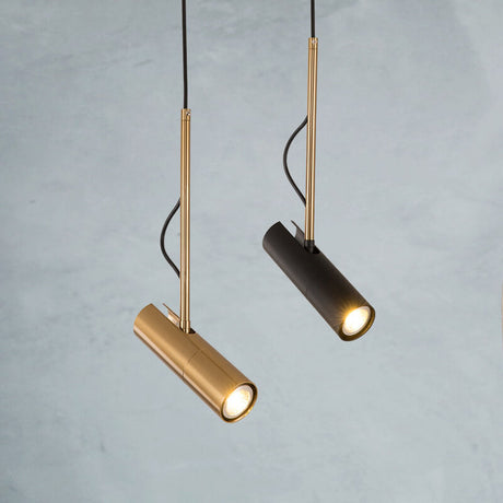 GlintBeam LED Spotlight Hängeleuchte | Minimalistisches Design | Gold | Modern & Funktional | Warmes Licht