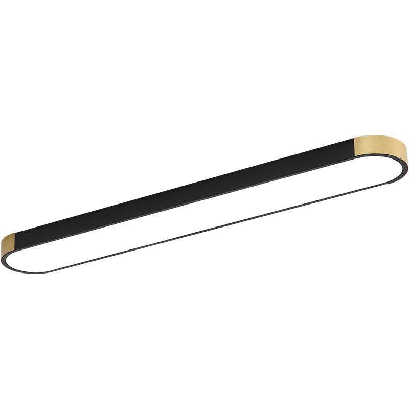 LumiForm Minimalistische LED Deckenleuchte | Rechteckige Ringform | Dimmbar & Modernes Design