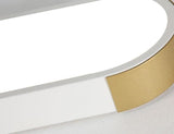 LumiForm Minimalistische LED Deckenleuchte | Rechteckige Ringform | Dimmbar & Modernes Design