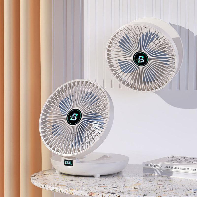 BreezeMate Mini-USB Ventilator | Tragbar & Wiederaufladbar | Verstellbar | Wand- & Desktopnutzung