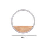 Lumoshelf LED Wandleuchte | Massivholz mit Ablage | Runde Wandlampe | Warm- & Weißlicht