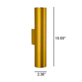LightVibe Aluminium Wandleuchte Zylinder | 2-flammig | Modernes Design | Innen & Außen