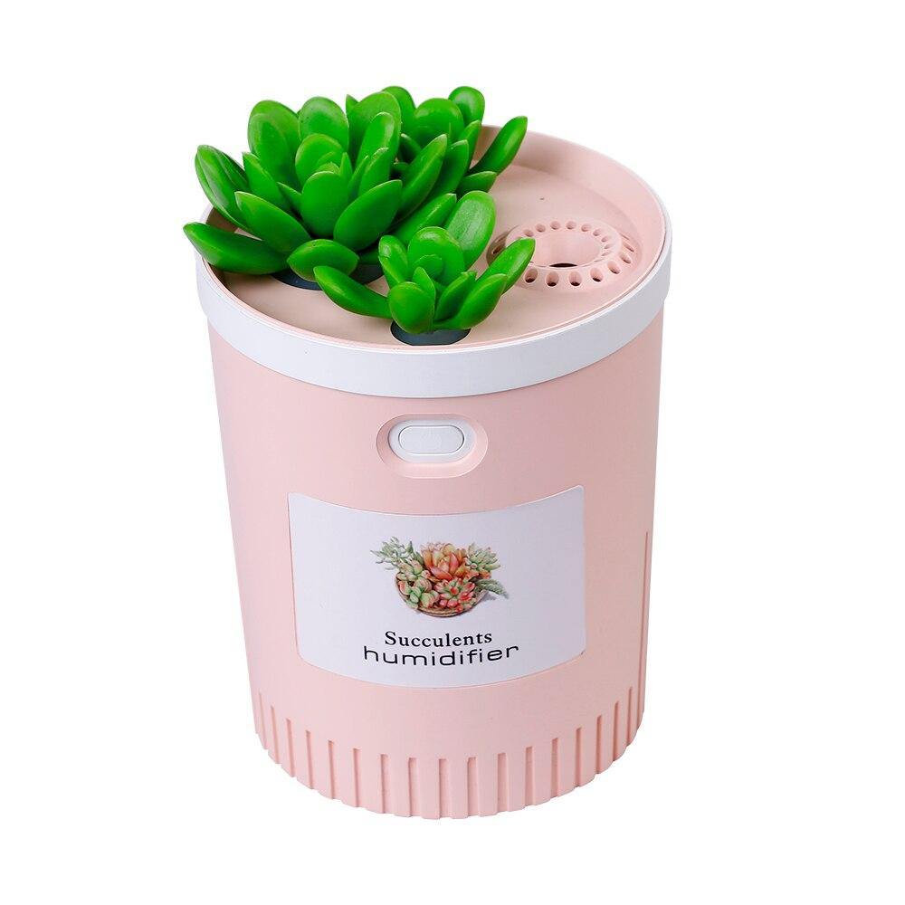 MistBloom Mini USB Luftbefeuchter mit Sukkulentendesign | Kompakt | Leise | Für Zuhause & Büro