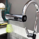 FlowTurn Drehbare Wasserfall-Küchenarmatur | Multifunktionaler Küchenhahn | 360° Schwenkfunktion | Modernes Design