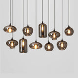 SmokeLume Glas Pendelleuchte | Modernes Design | Rauchgraues Glas | LED Beleuchtung | Perfekt für Zuhause