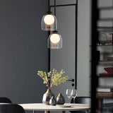 CrystalOrbe Glas-Kronleuchter mit Modernem Design | Elegante Beleuchtung | Ideal für Wohnzimmer & Esszimmer