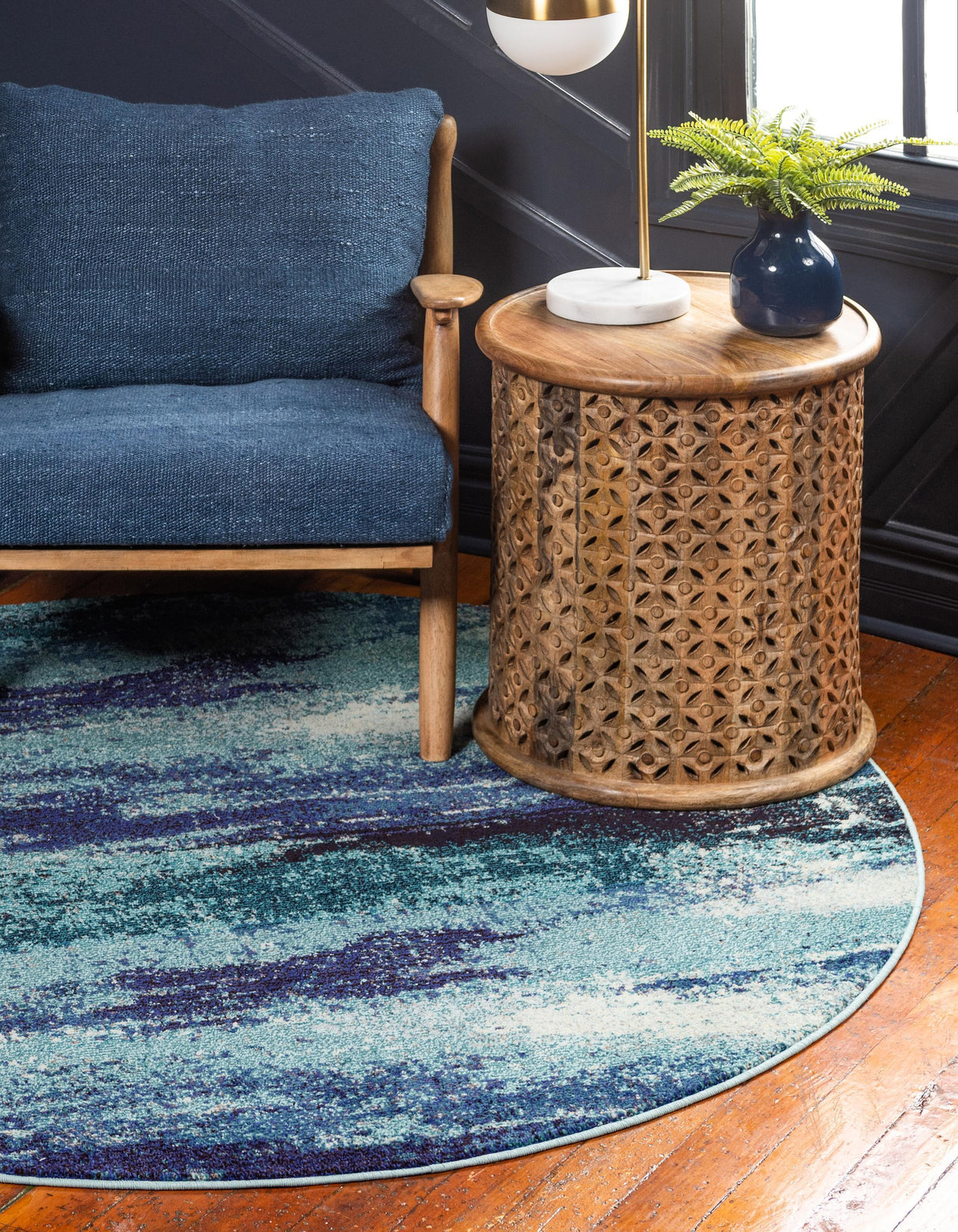 Blendora Teppich | Farbverlauf-Design | Rechteckig, Rund & Läufer | Moderner Teppich für Wohnzimmer & Schlafzimmer
