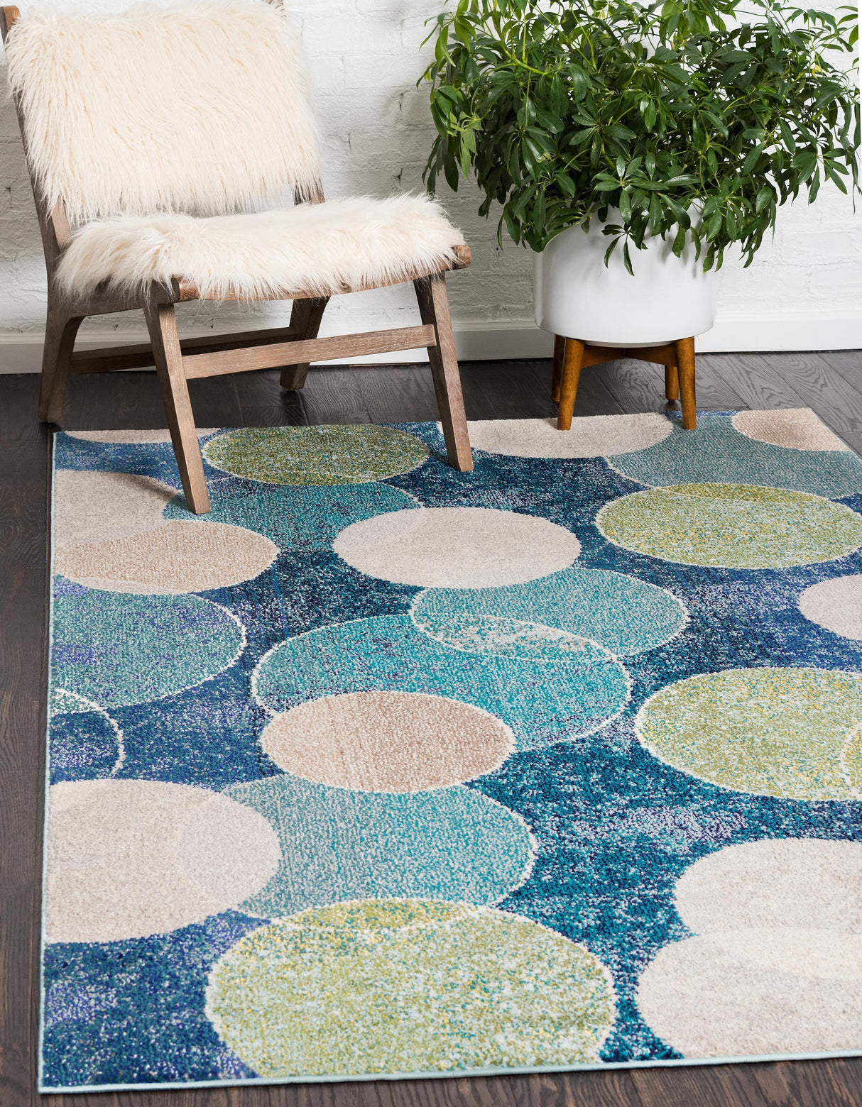 CircleLuxe Moderner Teppich für Wohnräume | Runde & Rechteckige Formen | Elegantes Design