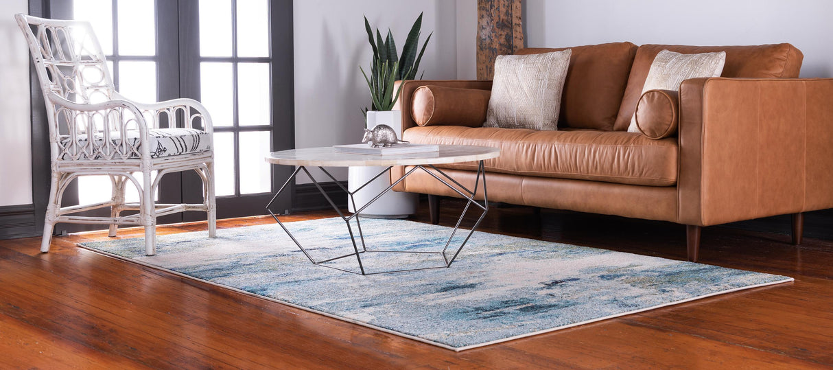 AquarelLuxe Teppich - Wasserfarben-Design | Hochwertiger Teppich für Wohn- & Schlafzimmer | Weich & Pflegeleicht