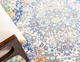 GrayBlue Luxe Teppich | Rechteckiger Teppich in Grau & Blau | Modernes Design für Wohnzimmer & Schlafzimmer