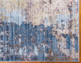 BlueHaven Eleganz Teppich | Moderne Blau-Grau Area Rug | Rechteckig & Rund