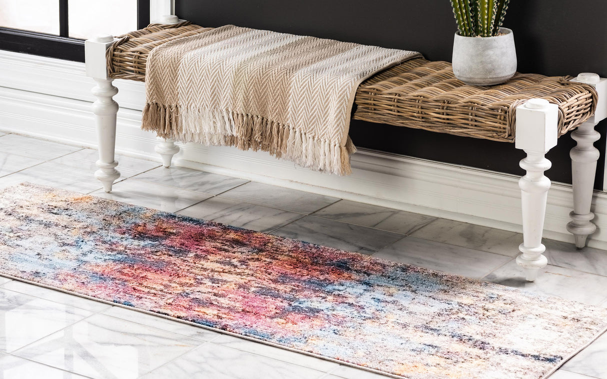 ColorWave - Moderner Design Teppich | Farbige Akzente | Weich & Strapazierfähig | Perfekte Wohnraumdeko
