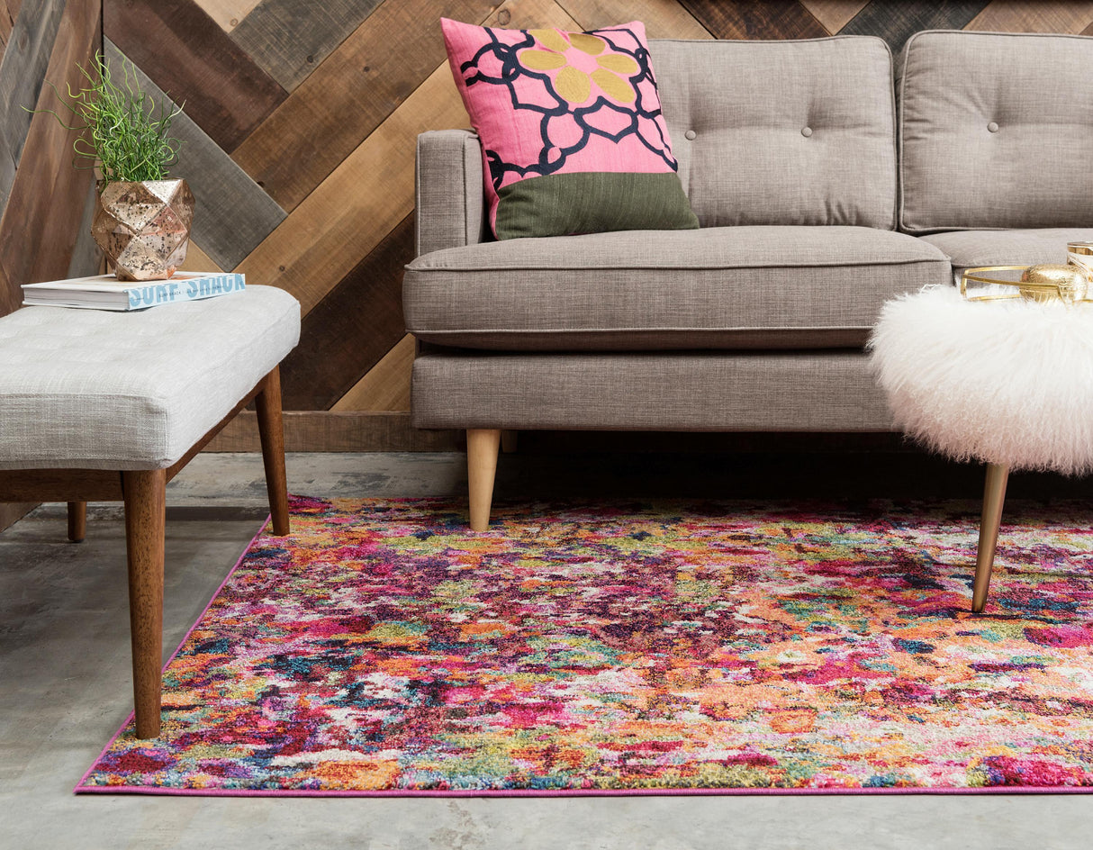 ArtisLoom - Art Deco Teppich in Multicolor Design | Moderner Stil | Luxuriöse Wohnraumgestaltung