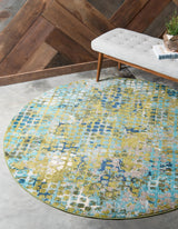 Orbira Moderner Teppich mit Kreisdesign | Elegante Wohnraumdeko | Weich & Pflegeleicht