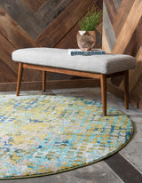 Orbira Moderner Teppich mit Kreisdesign | Elegante Wohnraumdeko | Weich & Pflegeleicht