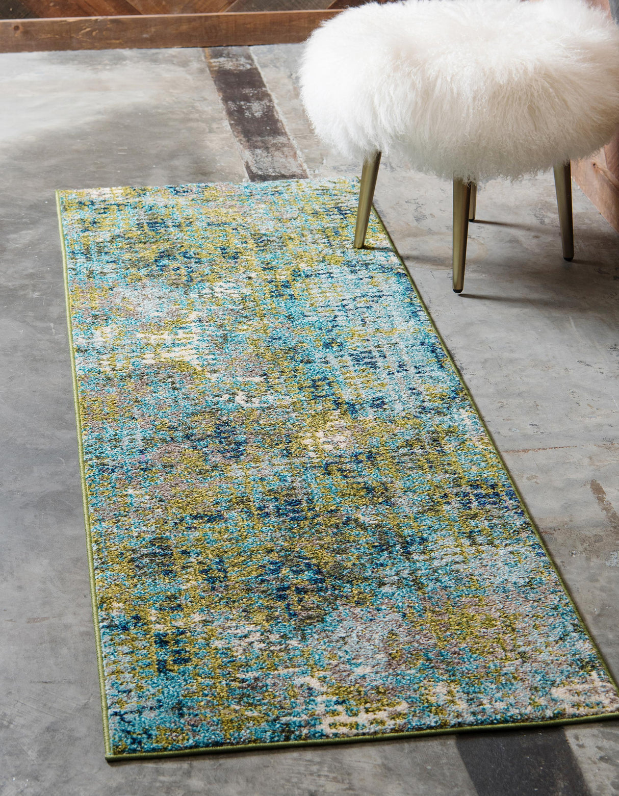 Orbira Moderner Teppich mit Kreisdesign | Elegante Wohnraumdeko | Weich & Pflegeleicht