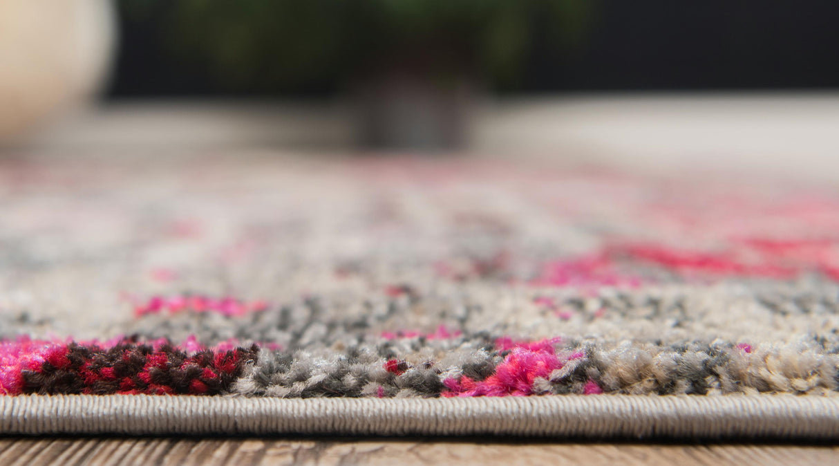 Orbira Moderner Teppich mit Kreisdesign | Elegante Wohnraumdeko | Weich & Pflegeleicht