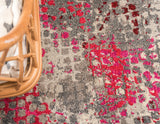 Orbira Moderner Teppich mit Kreisdesign | Elegante Wohnraumdeko | Weich & Pflegeleicht